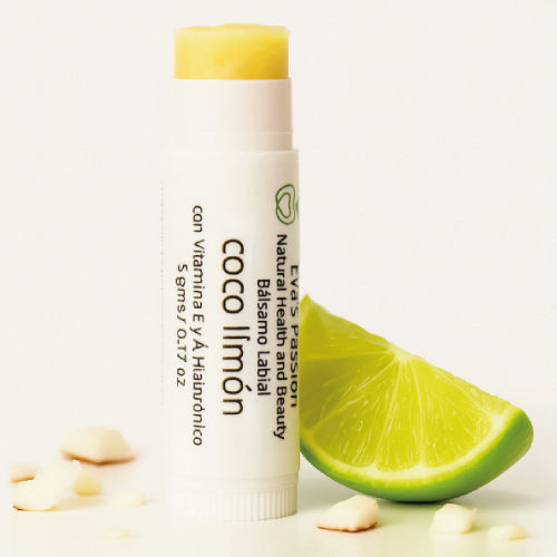 Bálsamo de Labios Coco Limón con Ácido Hialurónico
