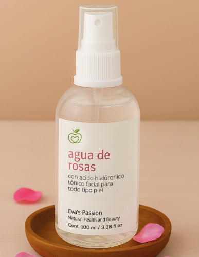 Agua de Rosas con Ácido Hialurónico