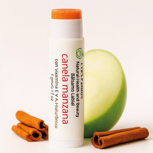 Bálsamo de Labios Canela Manzana con Ácido Hialurónico