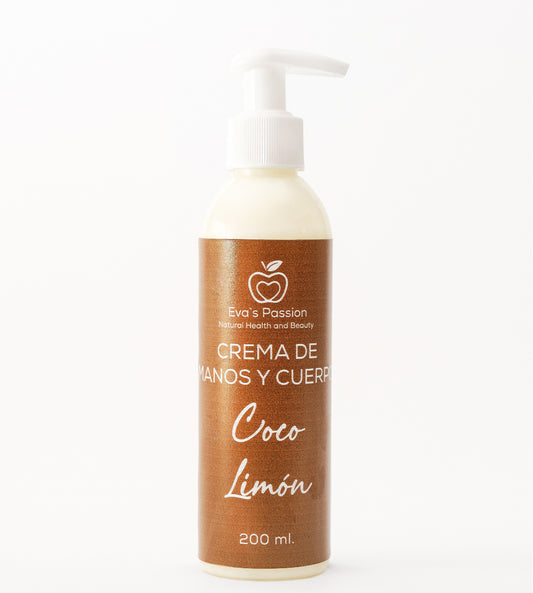 Crema de Manos y Cuerpo Coco Limón con Urea