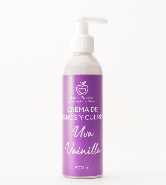 Crema de Manos y Cuerpo Uva Vainilla con Urea